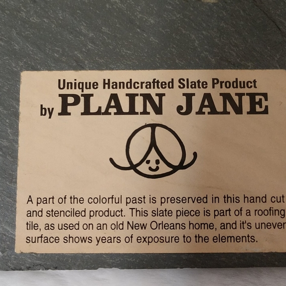 Plain Jane Handcrafted Slate Art Vintage Rooster Weather Vane Image - Picture 4 of 6